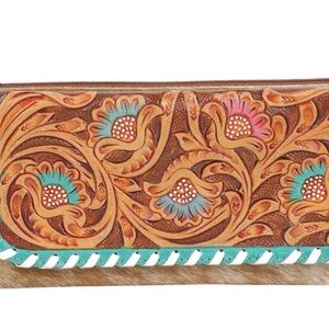 Myra Bag Flames Wallet Leather Cowhide